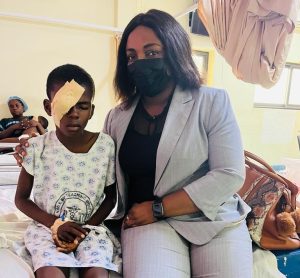 Little Abigail Awuni Receives Medical Support From MaryMaud Charity LBG For Eye Surgery 