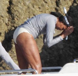 Exclusive: Without Her Husband , Former First Lady Reveals Underwear  In Italy {Photos}