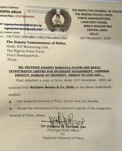 Newly Promoted Police Commissioner ln Trouble Over Alleged Use Of Armed Policemen ln Land Dispute