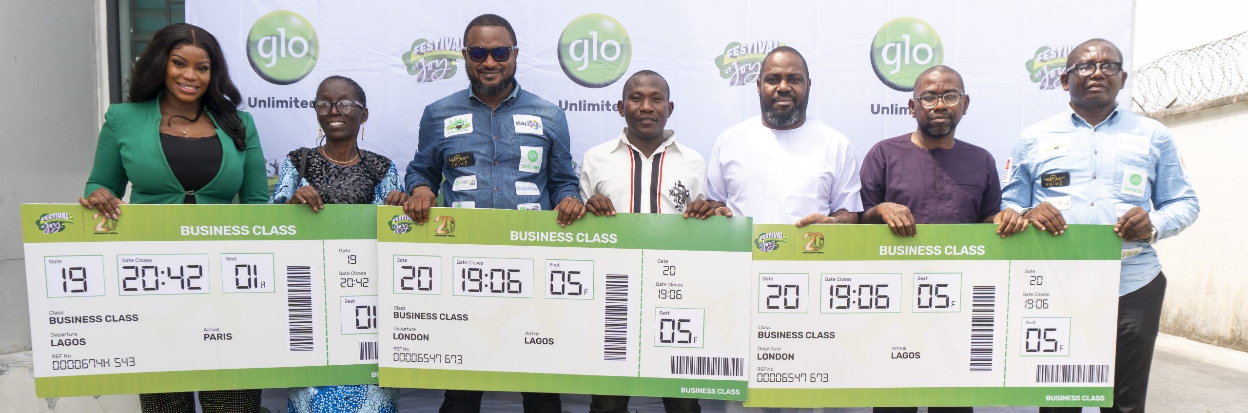 Glo Presents Business Class Return Tickets To Europe To Subscribers In Lagos