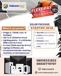 Well Trained Staff, Sponsorship From Tony Elumelu Foundation, Partnership With OEM, Make Hakuna Solar The Solution To Nigeria’s Power Challenges---Akuma Chijioke