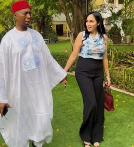 Senator Ned Nwoko Pours Encomiums On Wife