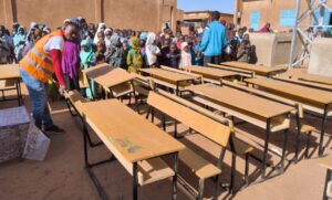 Afrikicks And Black Lives Matter Inaugurate Water Wells, Donate School Furniture, Food In Niger