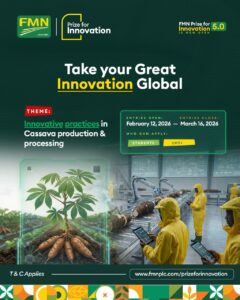 Flour Mills Of Nigeria Opens Entry For 5th Annual Prize For Innovation With Focus On Cassava Industrialization