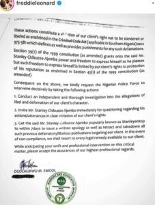 Frederick Leonard Hits Stanley Ontop With Defamation Suit