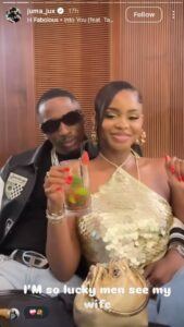 Juma Jux Flaunts Wife Priscilla In Dubai, Says He’s Happy To Have Her