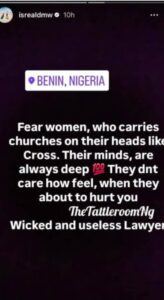 Fear Women Who Carry Churches On Their Heads Like Cross"_ Israel DMW Blasts Sophia Momodu’s lawyer