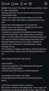 Nollywood actress, Kemity,  Reacts  To Talks About ‘Sex For Role’ In The Movie Industry 