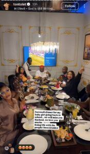 Tonto Dikeh Radiates Love At Ex Hubby's Daughter's Farewell To School Dinner