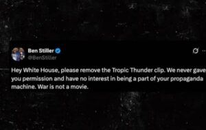 Ben Stiller Slams White House For Using Tropic Thunder Clip Without Permission