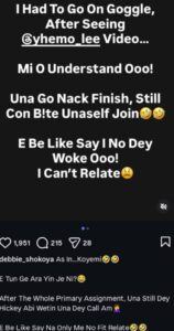 Nollywood actress Debbie Shokoya Reacts To Trending Romantic Style