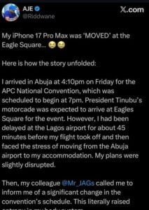 Stolen Iphone 17 Pro Max Belonging To Governor Sanwo-Olu's Aide Allegedly Found With Nasarawa Justice Ministry Staff During APC Convention