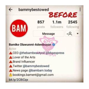 Surprise As Actress Bambam Reverts To Maiden Name