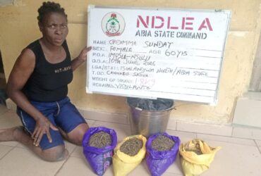NDLEA Detains 60-Year-Old Woman With Disability, Chidimma Sunday, For Involvement In Illicit Drug Trade