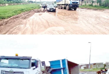 The 48-year-old Abeokuta-Ibadan road in ruins near FUNAAB and FCE Osiele