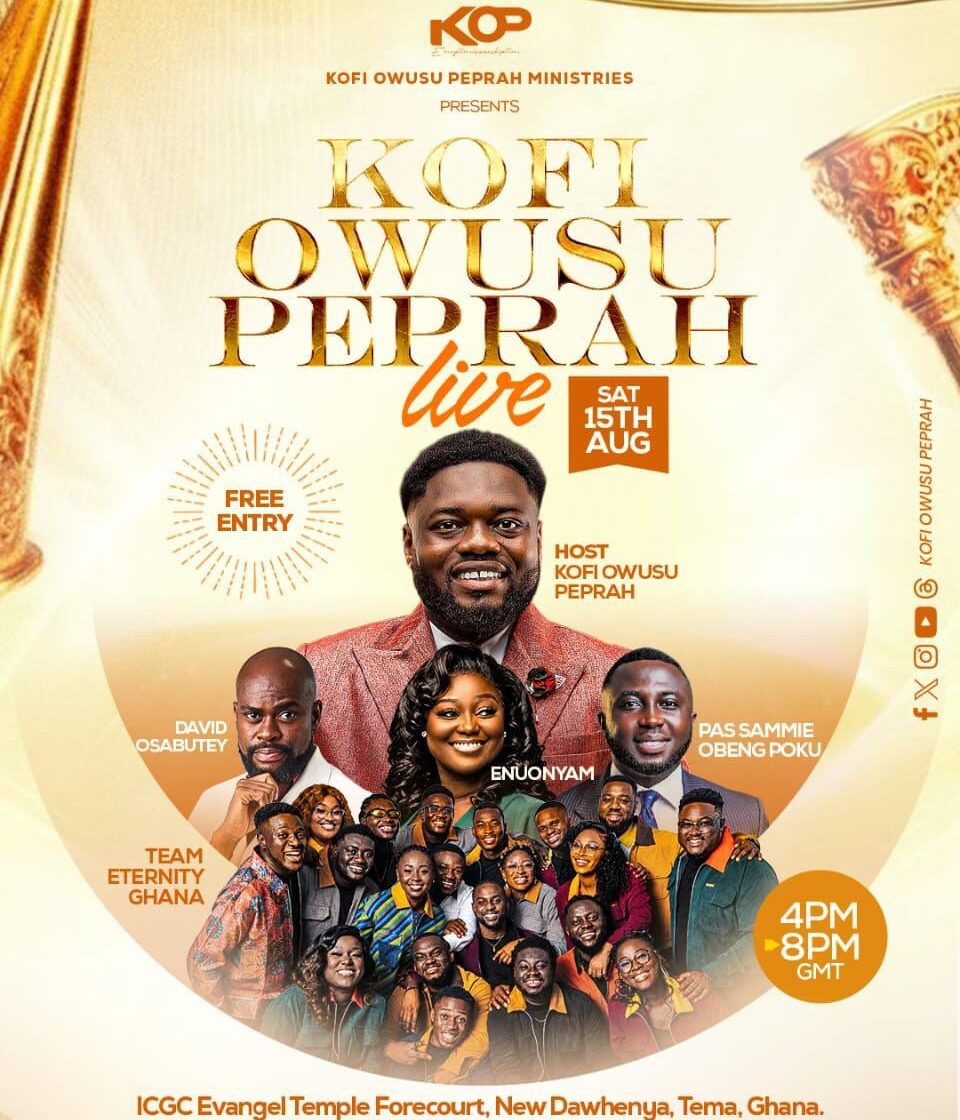 Kofi Owusu Peprah, Award-Winning Ghanaian Gospel Musician To Usher Believers Into Spiritual Renewal On Saturday, August 15