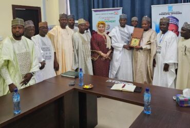 BUK VC Prof Haruna Musa presents commendation letter to Senator Yakubu Lado Danmarke on August 17, 2026