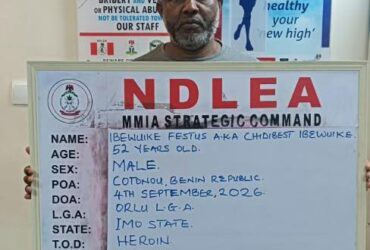 After Two Years Of Hiding, NDLEA Arrests One Of Nigeria’s Most Wanted Drug Kingpins In Cotonou