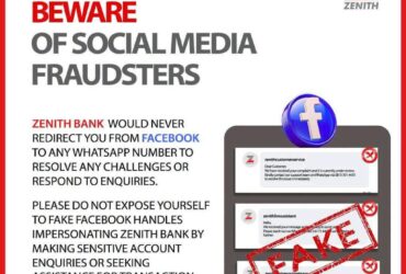 Financial Strength Meets Customer Safety: Zenith Bank Exposes Fake Facebook Fraudsters